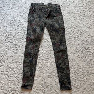 Hudson Jeans Green Camouflage Pants